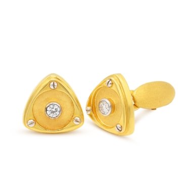 GOLD CUFFLINKS DESIGN 11b